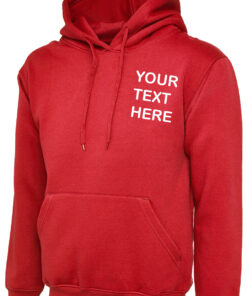 Alternative view of Personalised Red Hoody