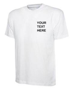 Personalised White T-Shirt - Uneek