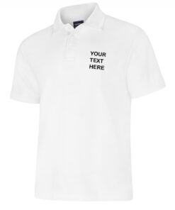 Personalised White Polo Shirt