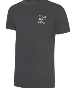 Personalised Charcoal Grey T-Shirt - Uneek