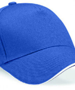 Alternative view of Personalised Royal Blue/White Ultimate 5 Panel Cap