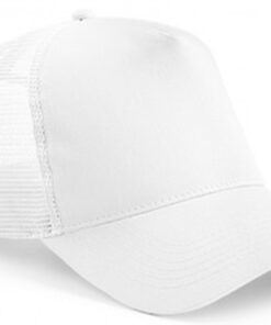 Alternative view of Personalised White/White Trucker Cap