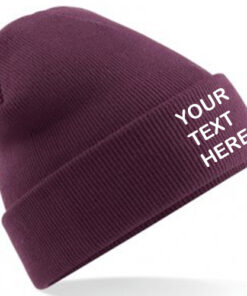 Personalised Plum Classic Beanie