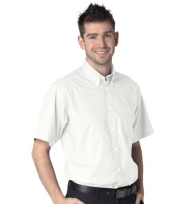 Alternative view of Personalised White Short Sleeve Oxford Shirt