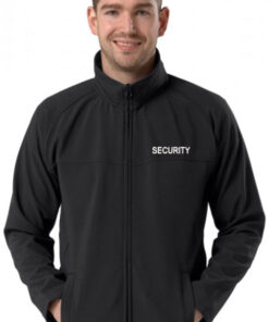 Embroidered SECURITY Black Active Softshell