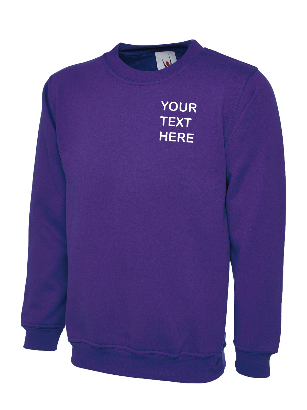 Personalised Purple Sweatshirt