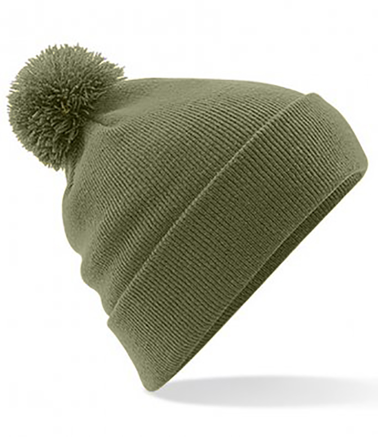 Personalised Moss Green PomPom Beanie - Image 2