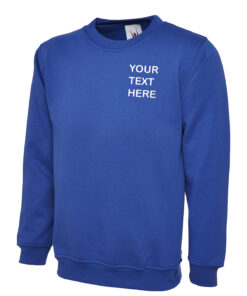 Personalised Royal Blue Sweatshirt