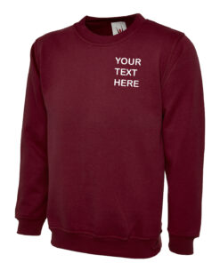 Personalised Maroon Sweatshirt