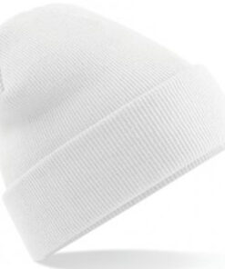 Alternative view of Personalised White Classic Beanie
