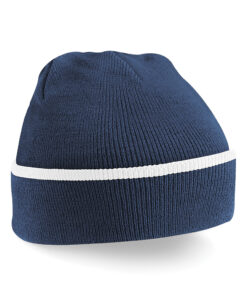 Alternative view of Personalised Navy Blue/White Teamwear Beanie