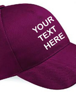 Personalised Burgundy Classic Cap