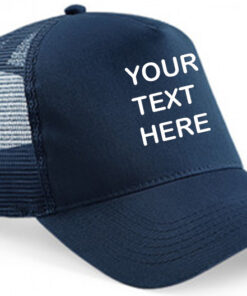 Personalised Navy/Navy Trucker Cap