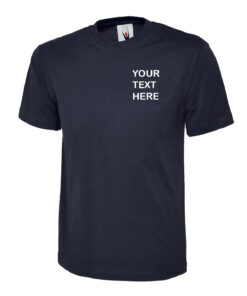 Personalised Navy Blue T-Shirt - Uneek