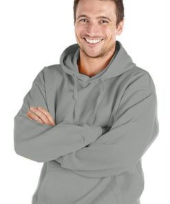 Alternative view of Personalised Heather Grey Hoody
