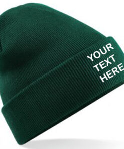 Personalised Bottle Green Classic Beanie