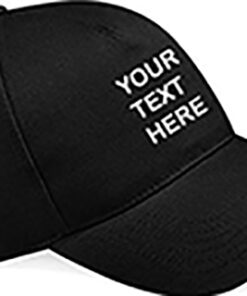 Personalised Black Classic Cap